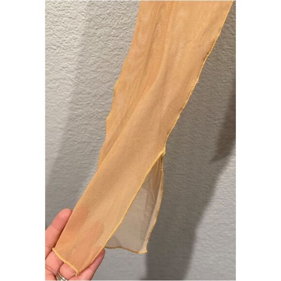 ZARA Mesh Tulle Top Printed Blouse - Picture 6 of 6